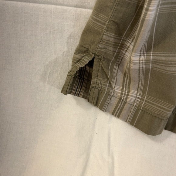 Men's Short Sleeve Green Plaid Button Down Shirt from Northcrest Size XL - Picture 3 of 7